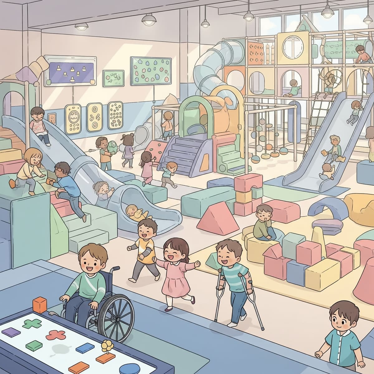 Indoor playground and soft play area