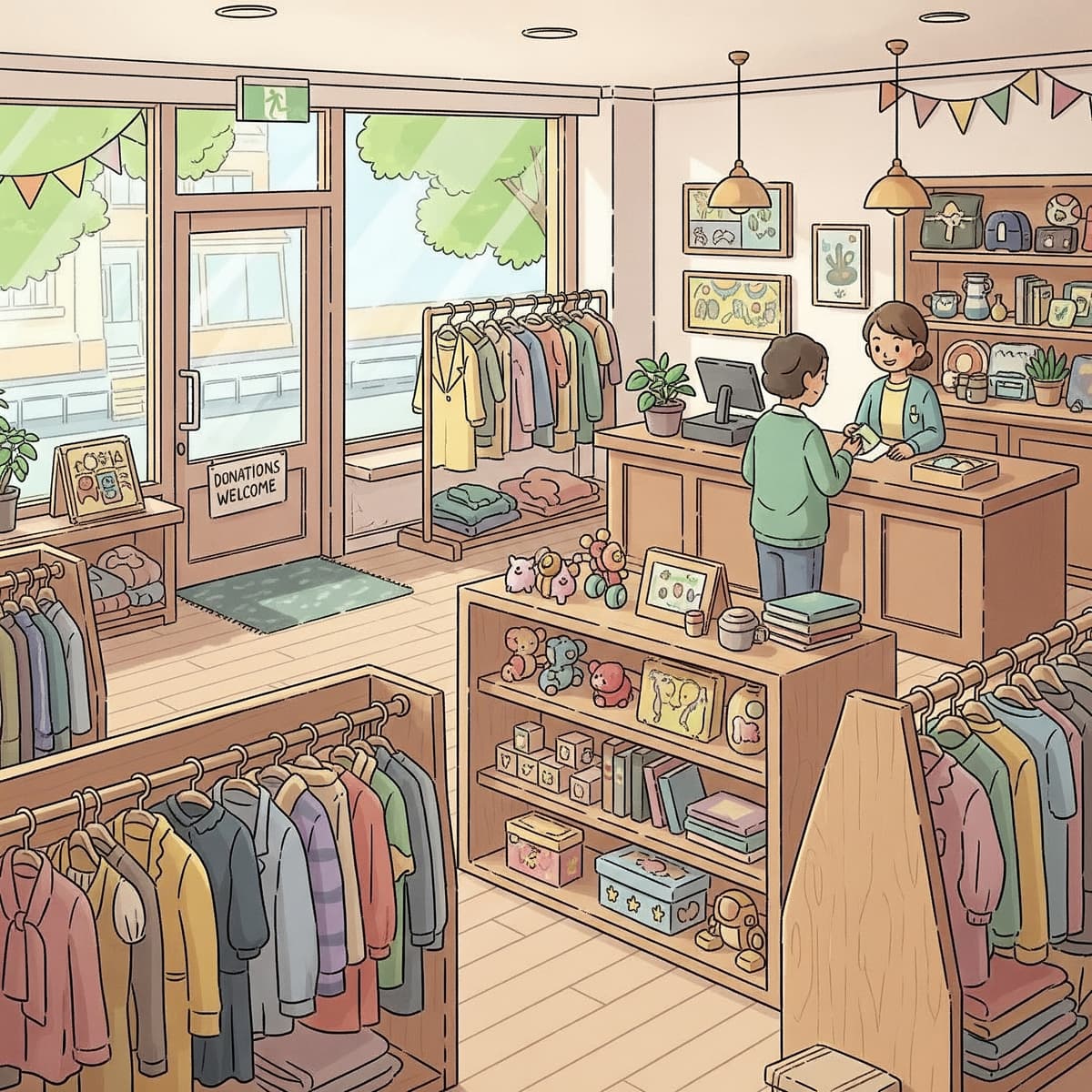Our charity shop supporting the community