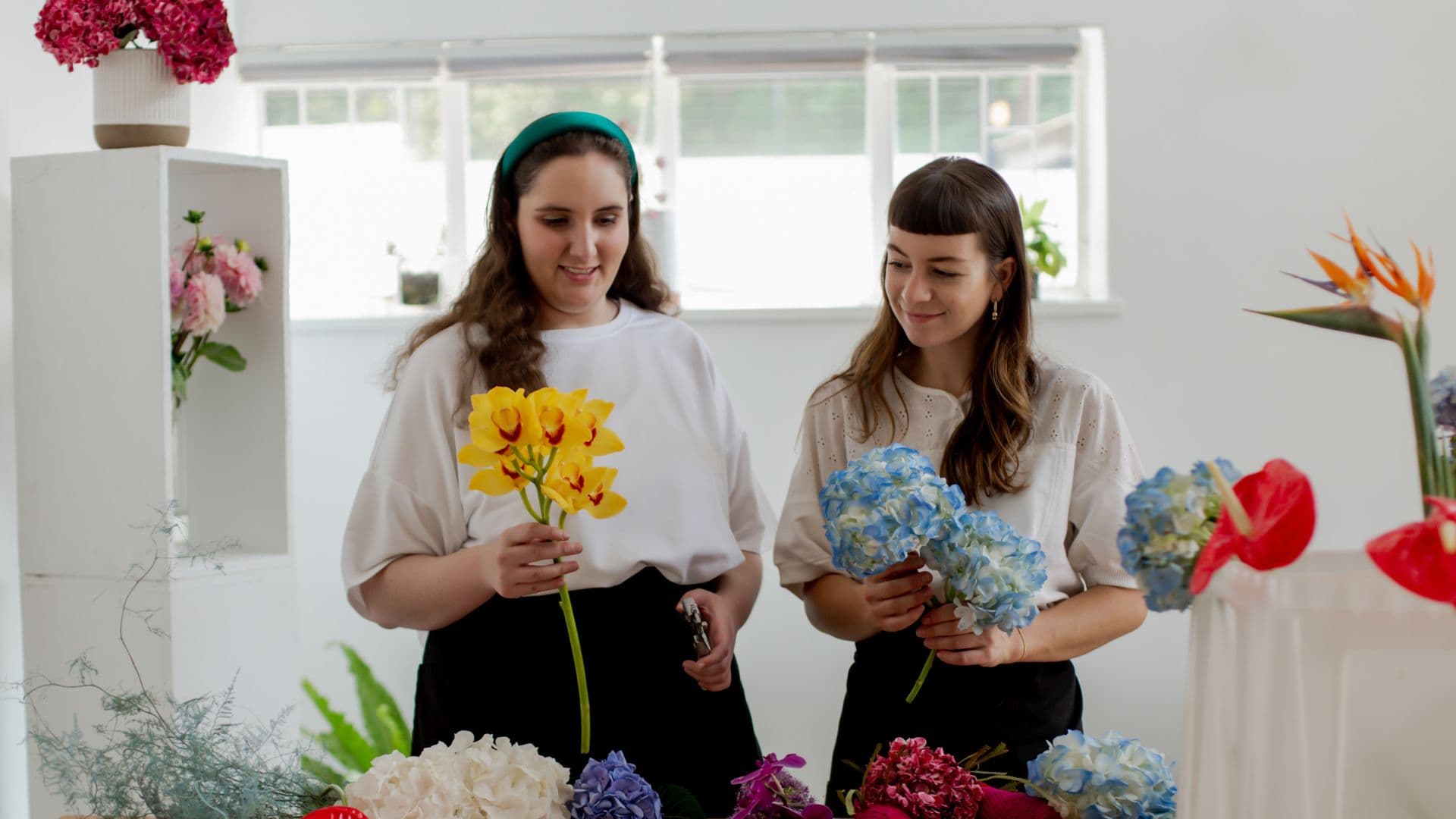 Adults with additional needs using interactive tools and resources at Noa's Place Halifax