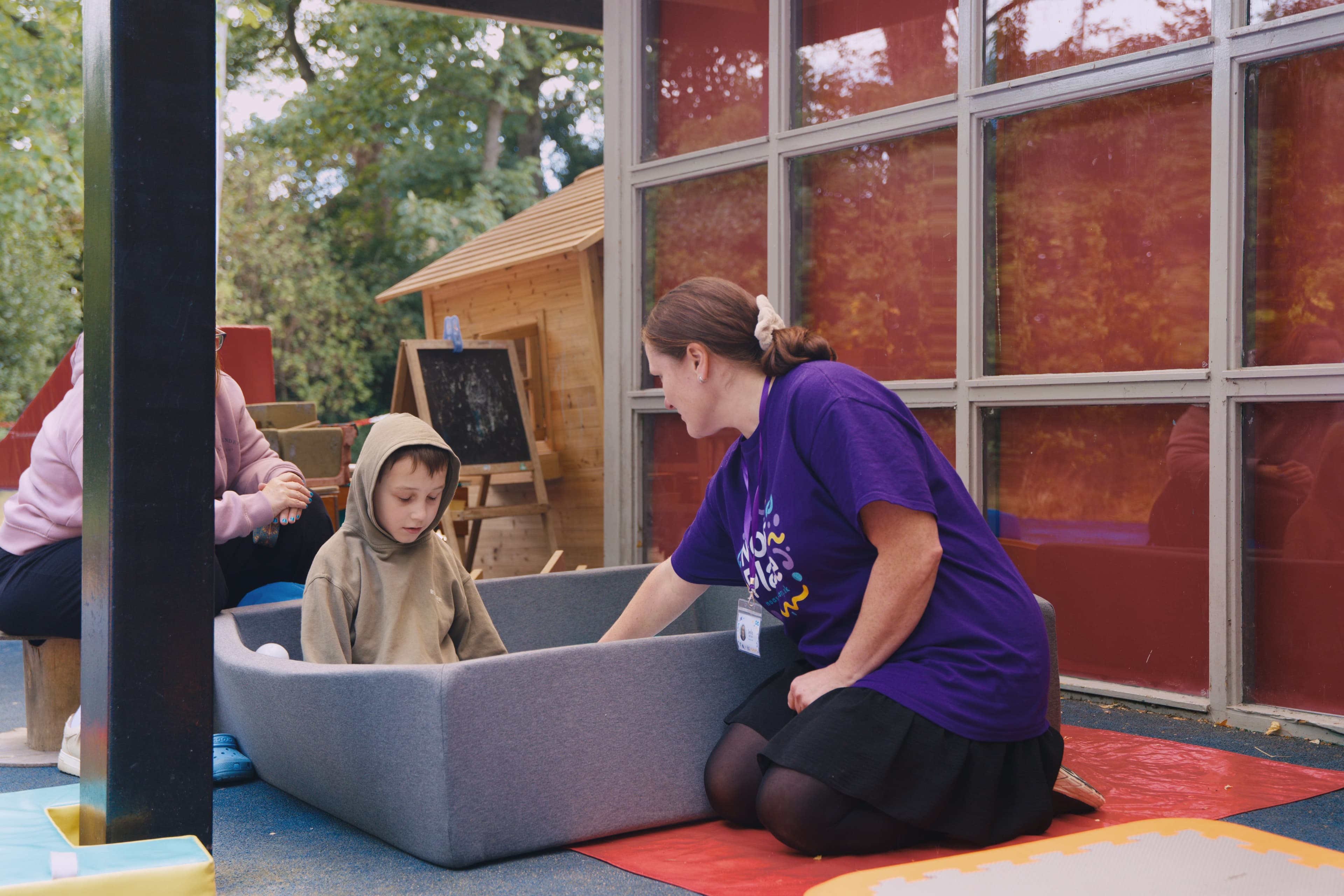 Families and children at a Noa's Place session