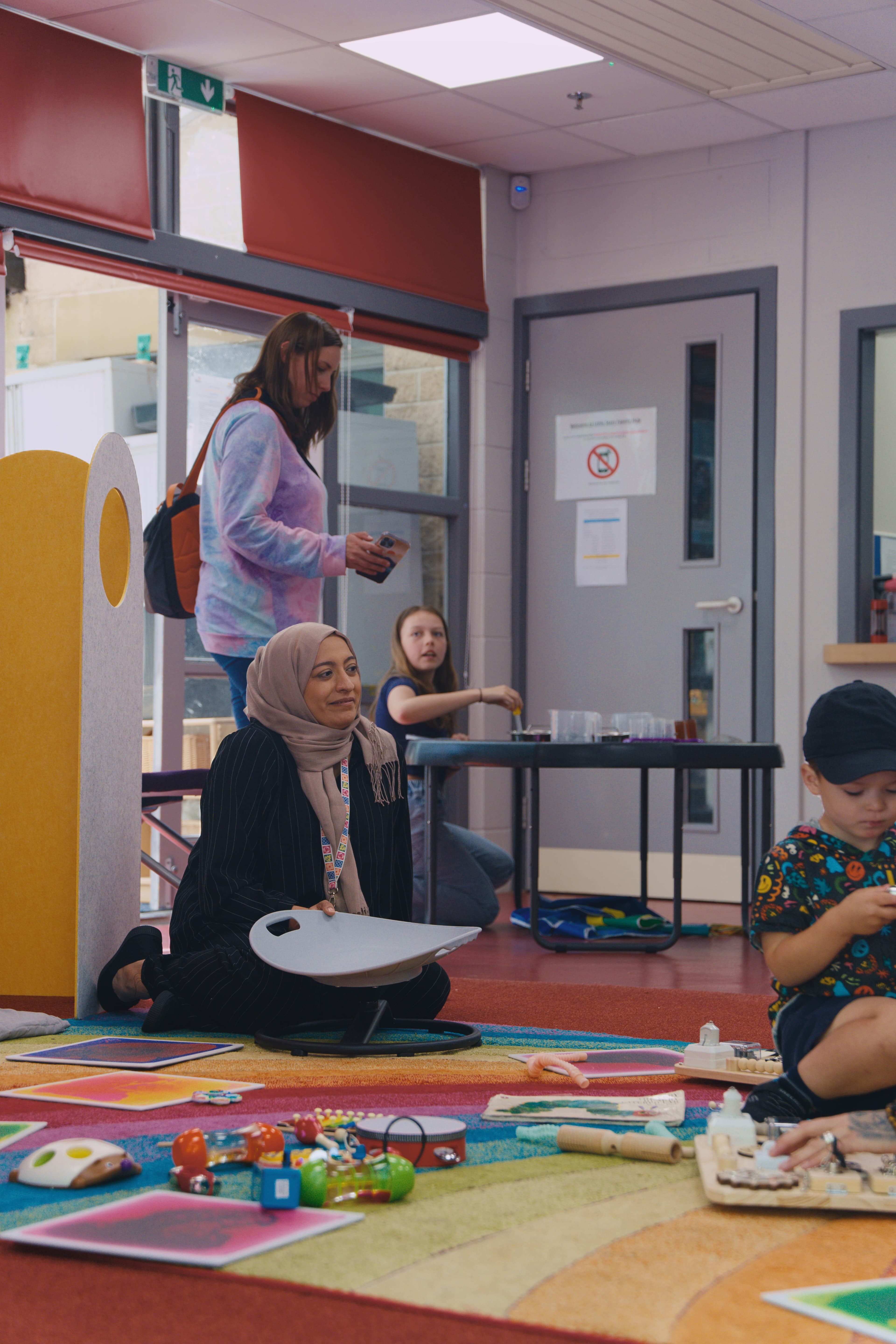 Families and children at a Noa's Place session