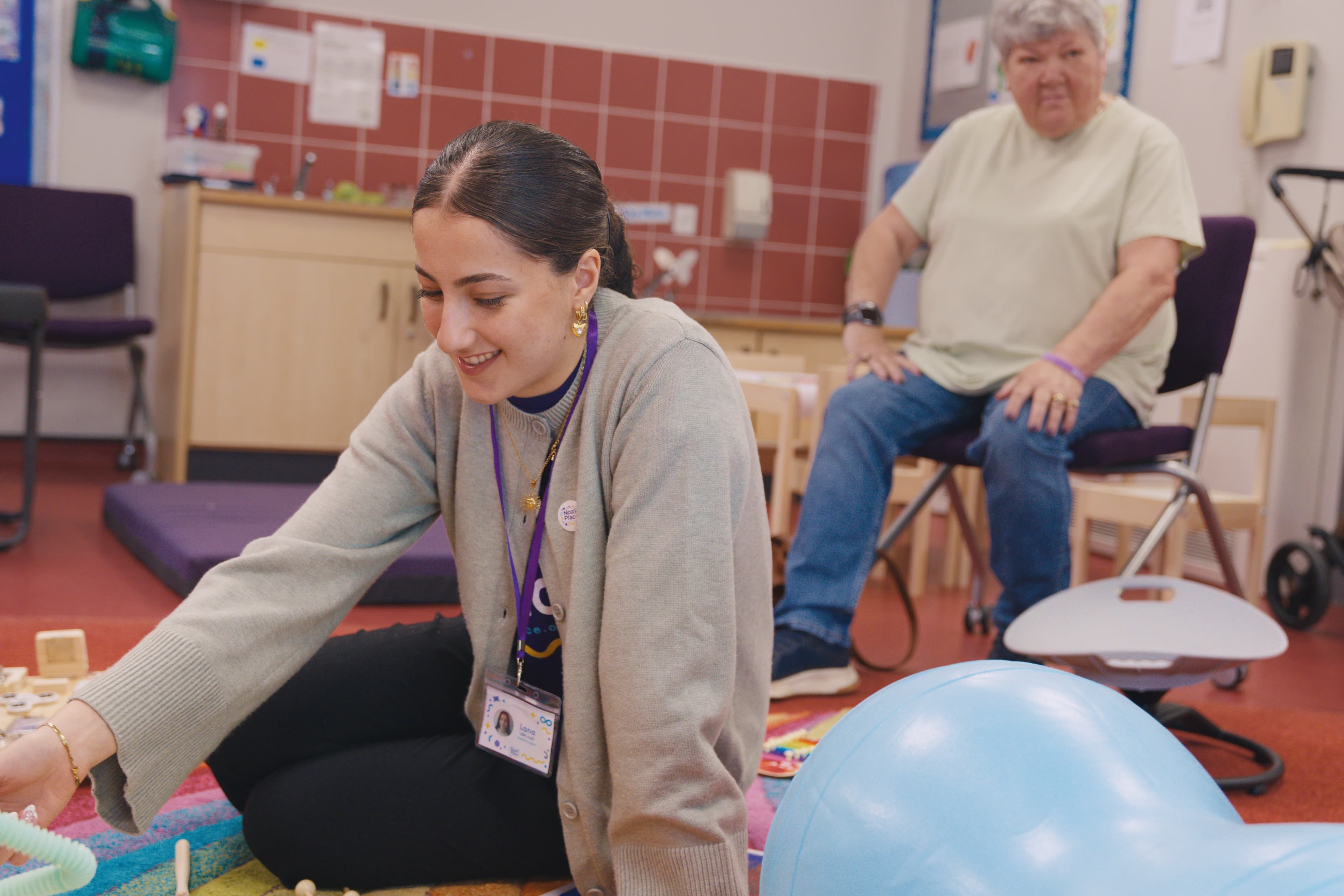 Families and children at a Noa's Place session