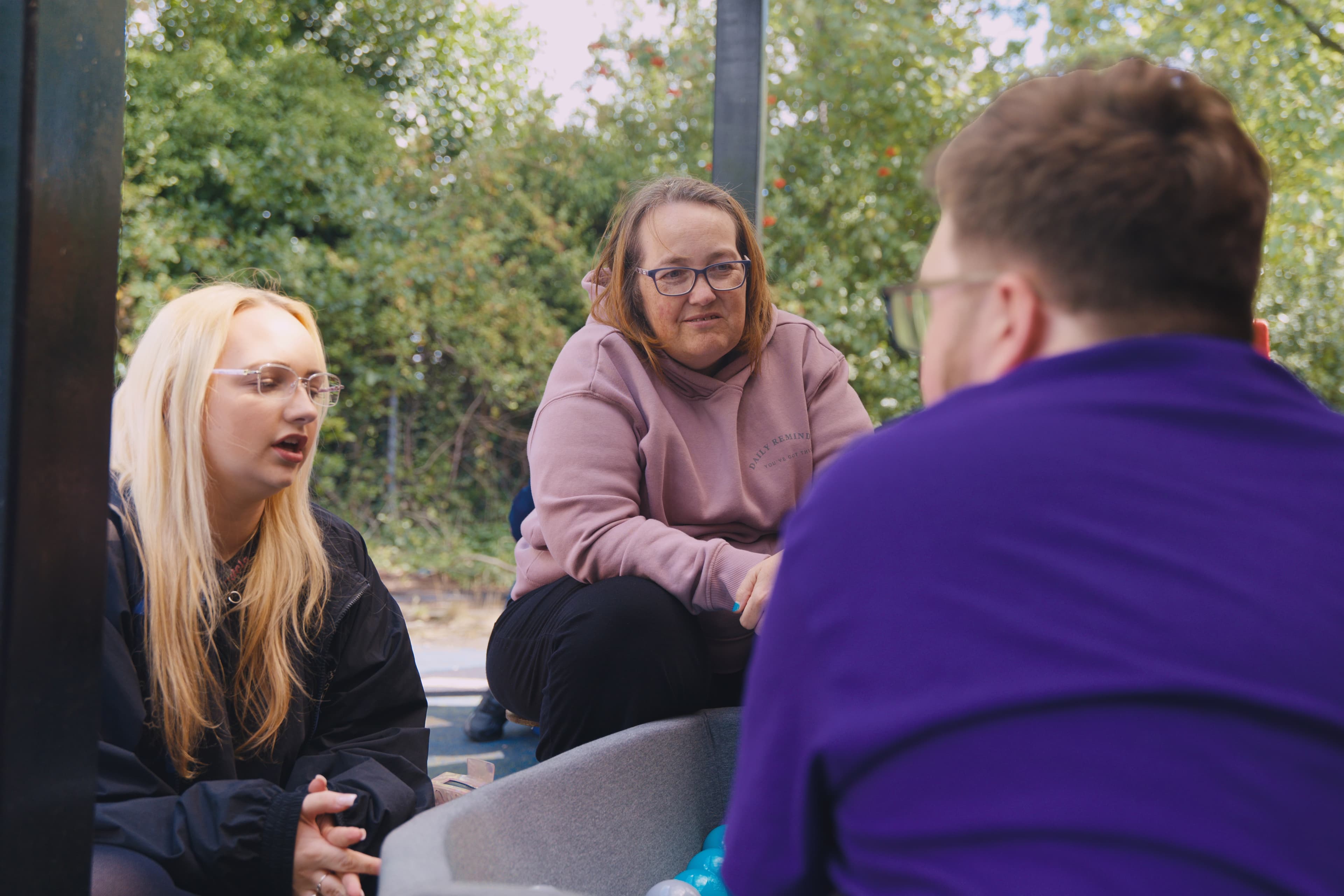 Families and children at a Noa's Place session