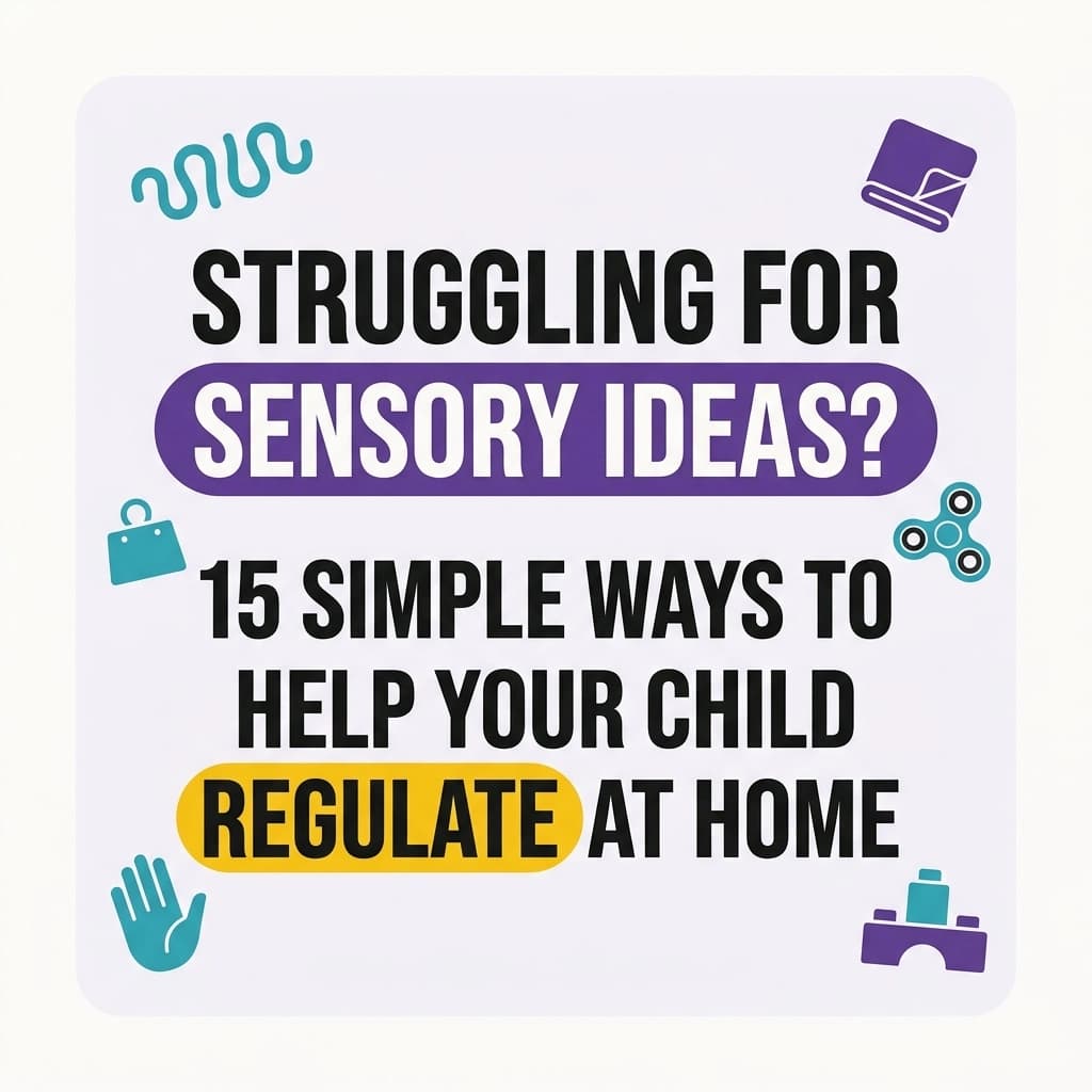 Struggling For Sensory Ideas? 15 Simple Ways to Help Your Child Regulate at Home